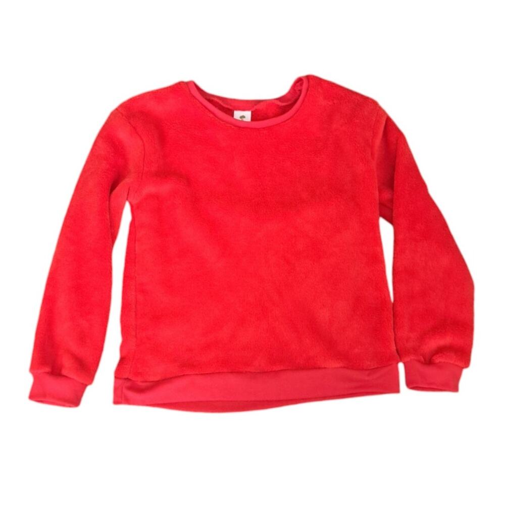 Tucker + Tate Girls Red Pullover Fleece Top Small 7 8  NWOT